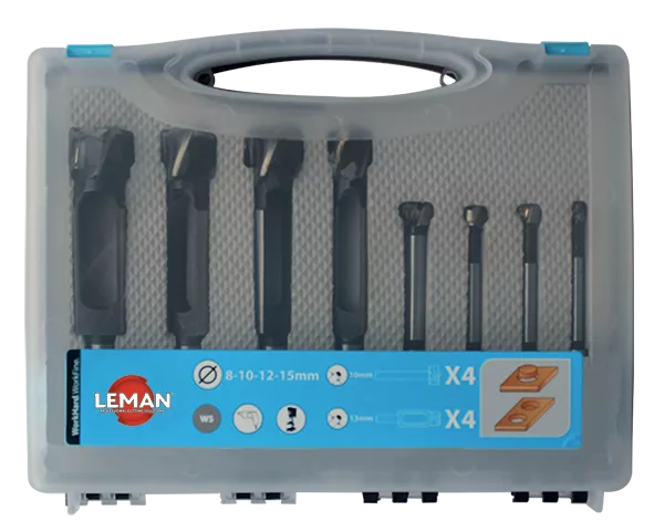 Coffret 4 mèches à bouchonner LEMAN - Ø 8 à 15 mm - 210.500.08 Coffret 4 mèches à bouchonner LEMAN - Ø 8 à 15 mm - 210.500.08