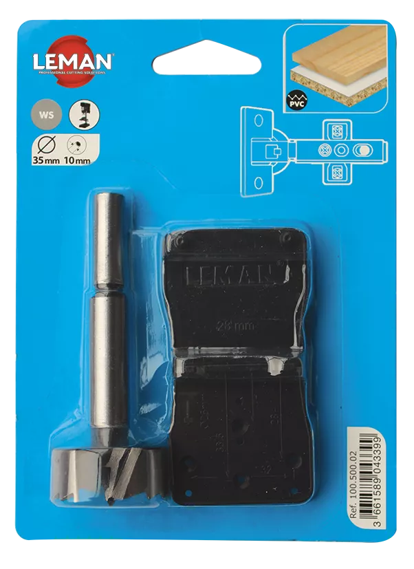 Kit mèche charnière invisible LEMAN D. 35 mm - 100.500.02 - 100.500.02 Kit mèche charnière invisible LEMAN D. 35 mm - 100.500.02 - 100.500.02