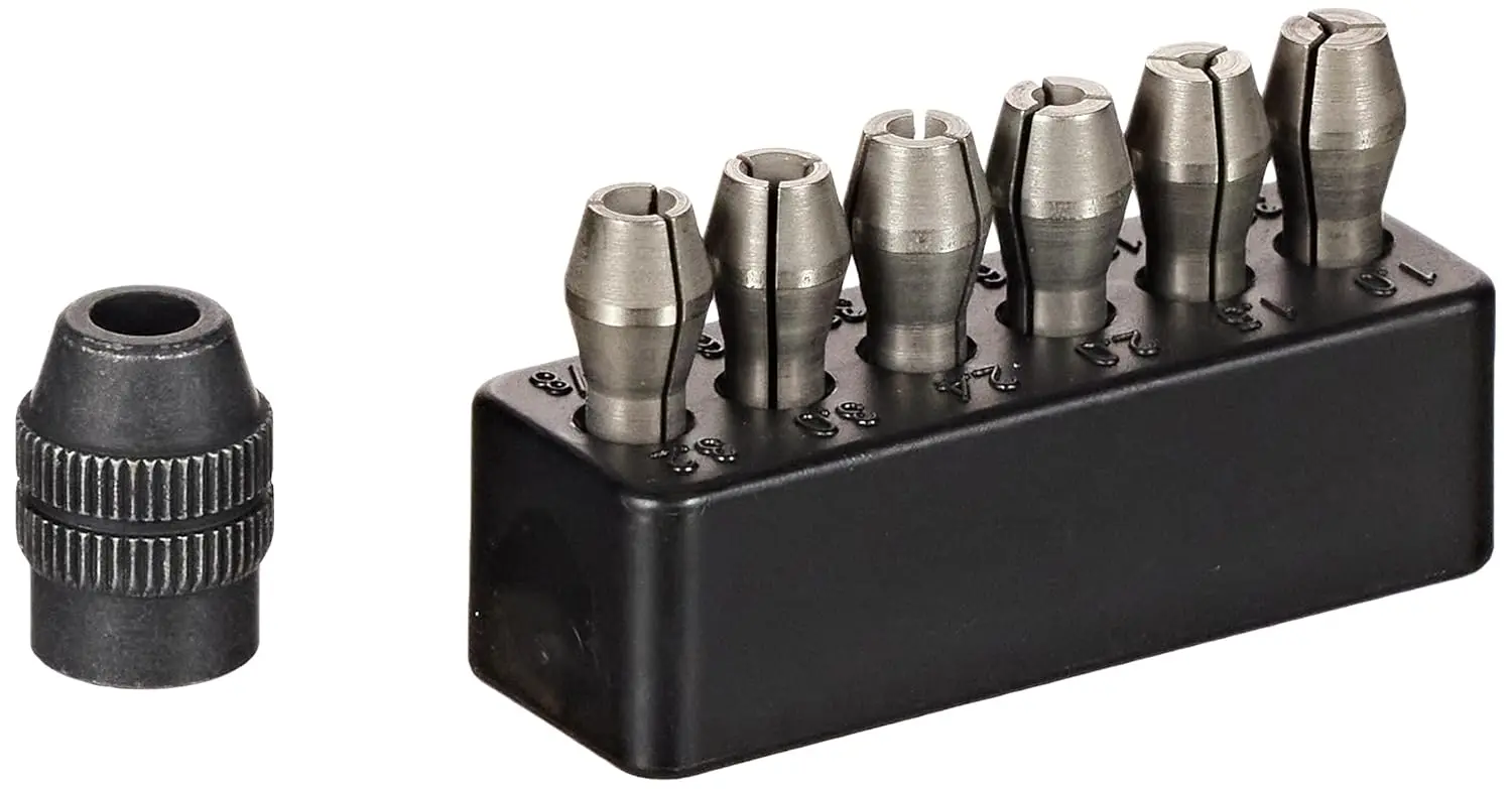 Jeu de pinces de serrage en acier MICROMOT - 6 pinces de 1,0 à 3,2 mm - PROXXON - 28940
