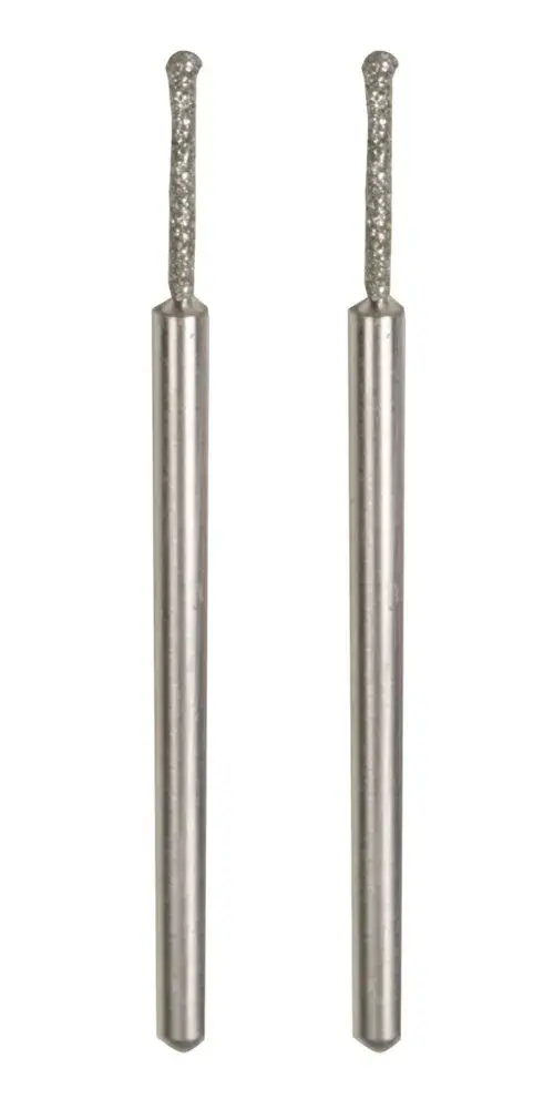 Forets diamantés pour le verre en forme sphérique Ø 1,2 mm, 2 pièces - PROXXON - 28230