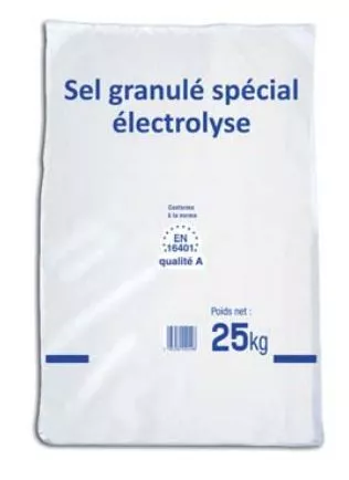 Sel poudre spécial piscine 25 Kg 40/P -SCP - SAL-500-0004