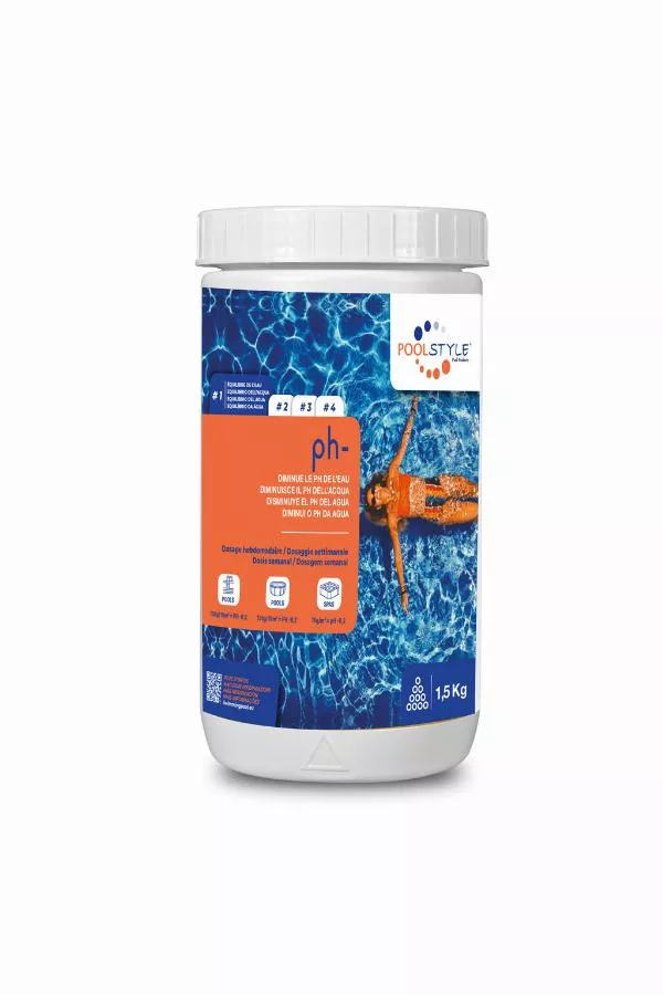 PH Minus 1.5 Kg C/6 P/504 POOLSTYLE PSL5000006 Maxoutil, vente en