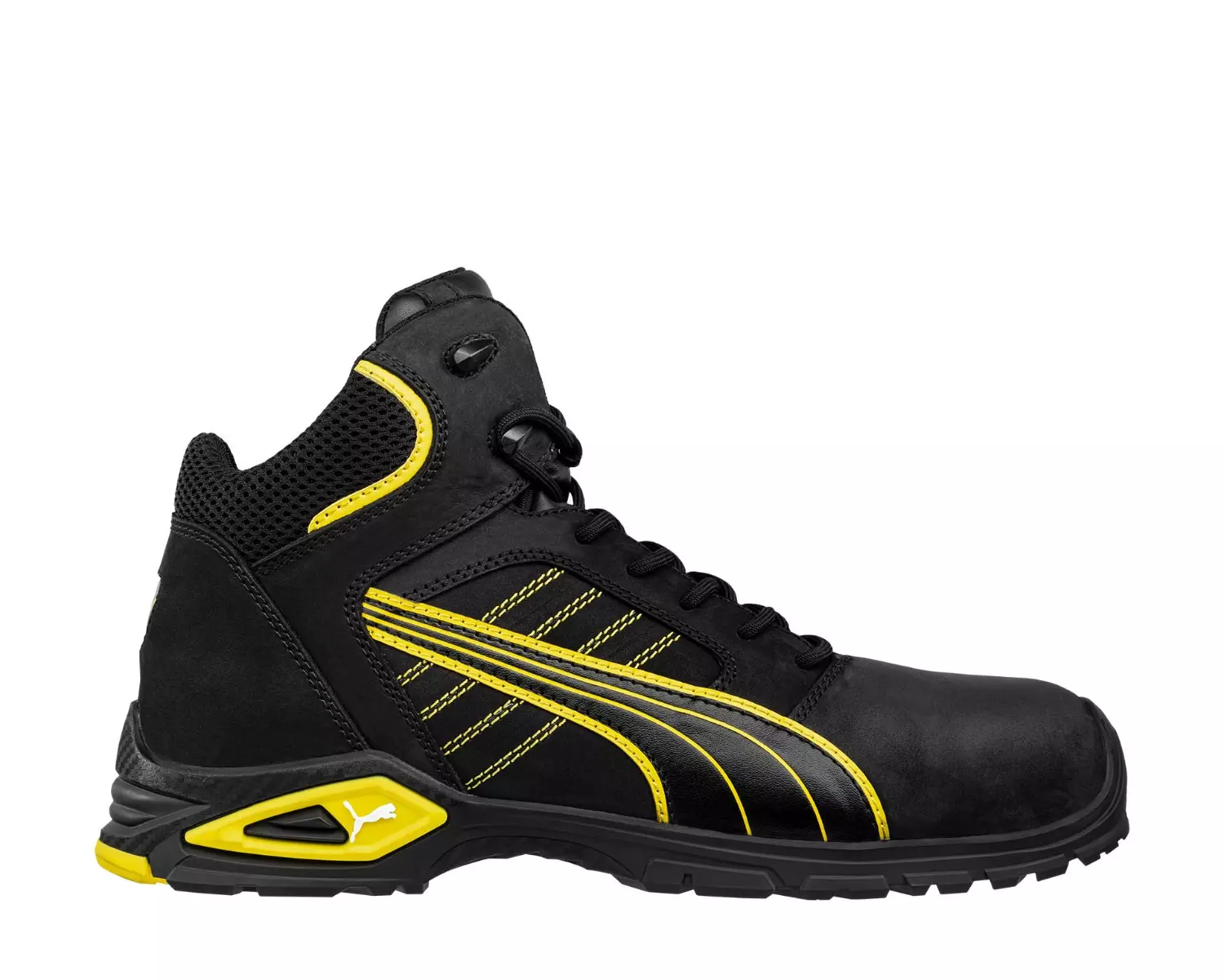 Chaussure de sécurité haute Amsterdam MID S3L FO SR - Jaune / Noir - PUMA - 6322402630000 Chaussure de sécurité haute Amsterdam MID S3L FO SR - Jaune / Noir - PUMA - 6322402630000