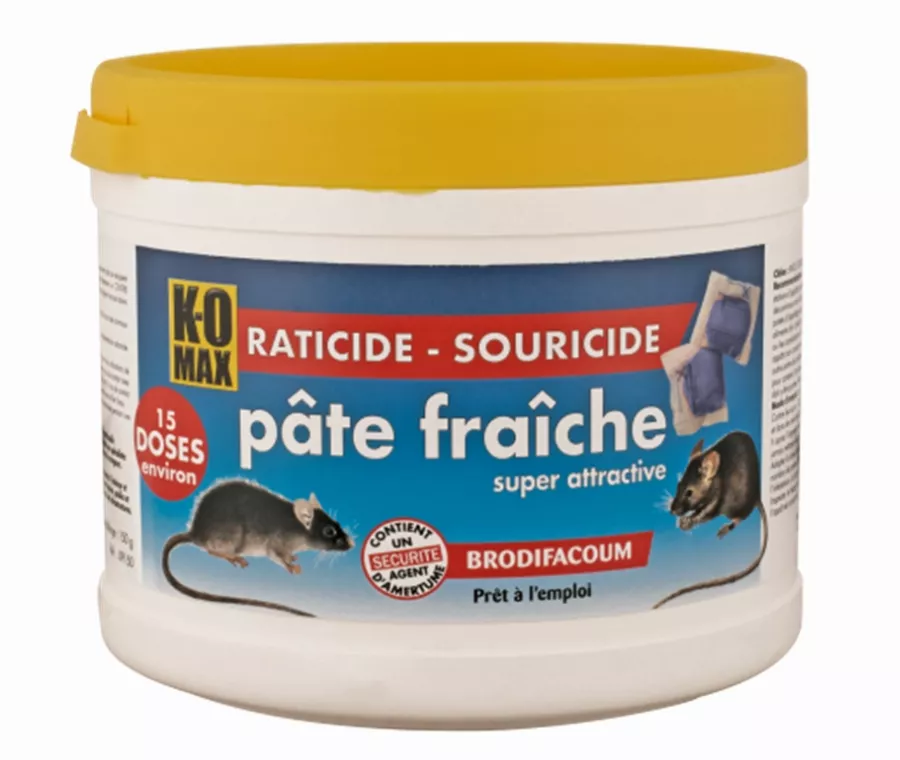 Raticide KOMAX pâte fraiche  - 150 gr - XP150