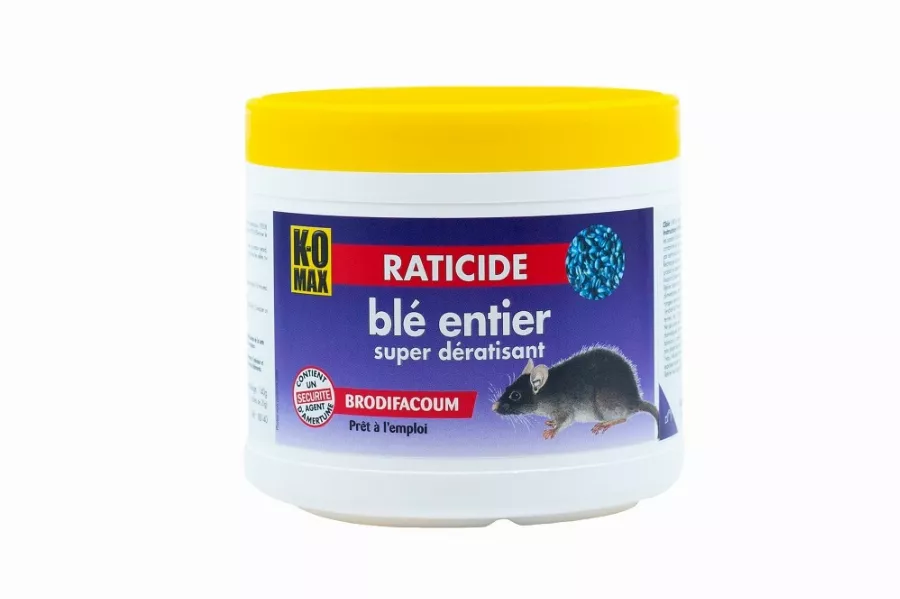 Dératisant blé K-OMAX 140 gr - XB140 Dératisant blé K-OMAX 140 gr - XB140