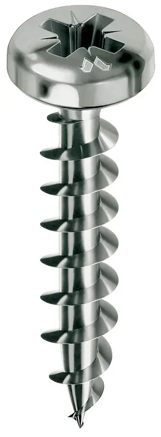 Vis à bois Panelvit Chromiting - Tête ronde - Pozidriv - MUSTAD -  Bte 500 - PVACZC400