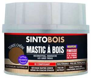 Mastic fin SINTOBOIS - Chêne - Boite 500 ml - 33801