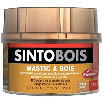Mastic SINTOBOIS + Tube durcisseur SINTO - Chêne Clair - Boite 1 L - 23752