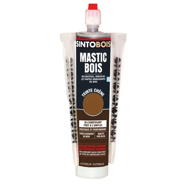 Mastic Standard SINTOBOIS - Chêne - Cartouche 300 ml - 33708
