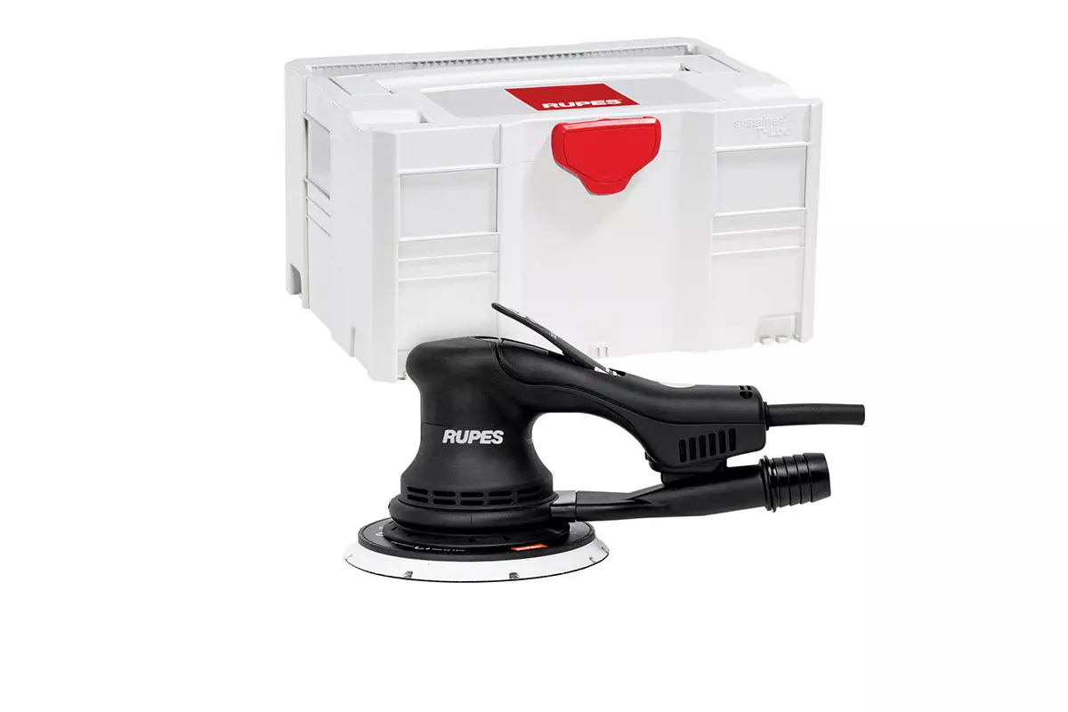 Ponceuse sans balais orbitale aléatoire Skorpio E avec orbite 6 mm, diamètre 150 mm en systainer - RUPES - RX256 BOX - SYSTAINER Ponceuse sans balais orbitale aléatoire Skorpio E avec orbite 6 mm, diamètre 150 mm en systainer - RUPES - RX256 BOX - SYSTAINER