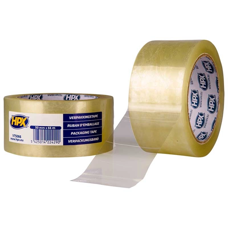 Ruban adhésif d'emballage Transparent 50mm x 66m HPX - VT5066 Ruban adhésif d'emballage Transparent 50mm x 66m HPX - VT5066