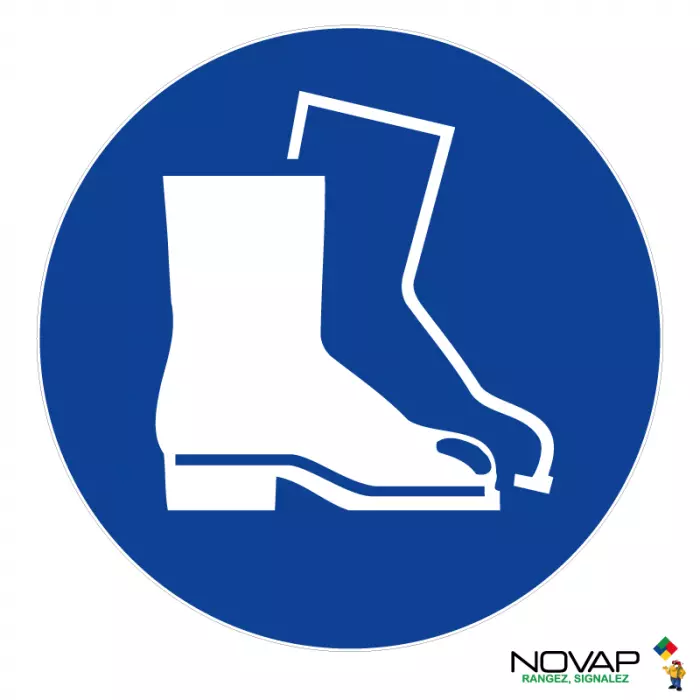 Disque Obligation de porter des chaussures - NOVAP - Ø300 mm - 4061665 Disque Obligation de porter des chaussures - NOVAP - Ø300 mm - 4061665