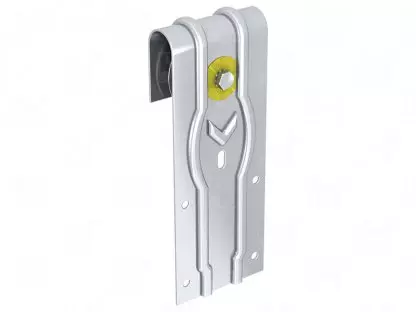 Monture galet Delrin flasque acier ROC2A MANTION SA - Fer 50x10 mm - Capacité porte 100Kg - ROC2A