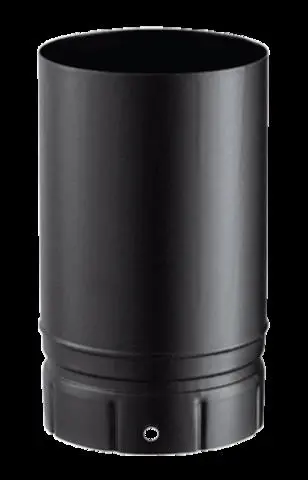 Tuyau émaillé noir mat 500 Ø180 L.500-180 ENM POUJOULAT - 58180904                