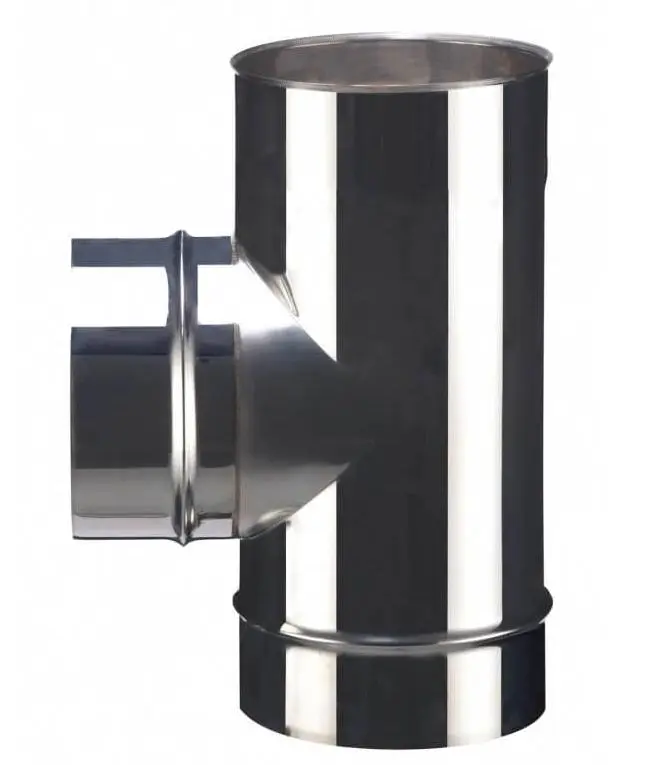 Té 90° nu inox 304 soudé Ø150 POUJOULAT TE 90-150 SOI - 52150750               