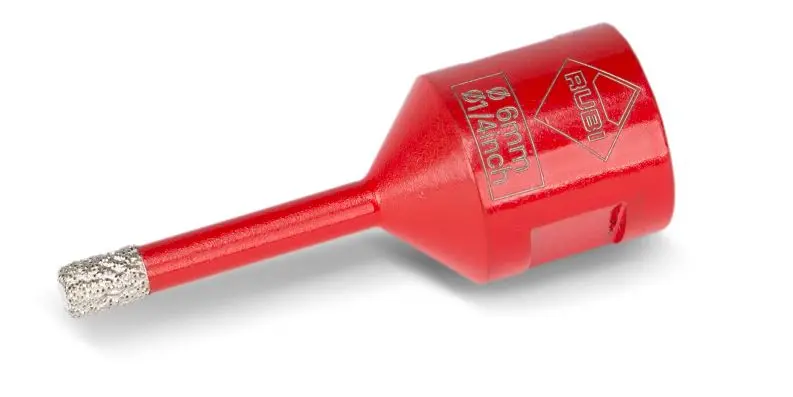 Trépan DRYGRES Ø6 mm sur meuleuse RUBI - 5988