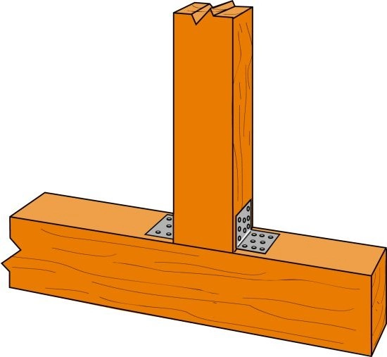 Équerre simple SIMPSON - A60xB60xC60x2,5mm - ES10/60 Équerre simple SIMPSON - A60xB60xC60x2,5mm - ES10/60
