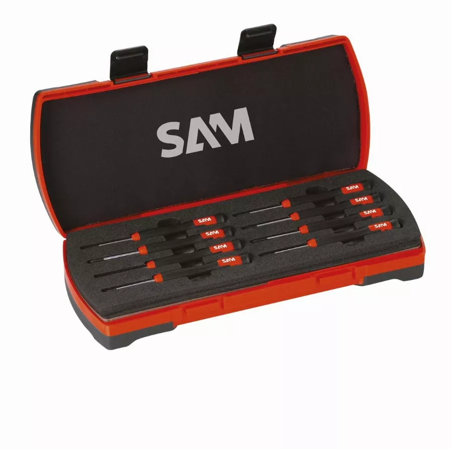 Coffret de 8 tournevis de precision SAM - 276J8 Coffret de 8 tournevis de precision SAM - 276J8