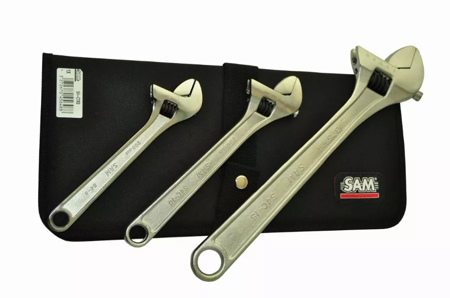 Trousse 3 clés molettes SAM - 54CTR3