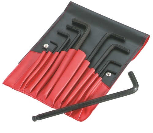 Trousse 8 clés males courtes pouce SAM - 62TR8A Trousse 8 clés males courtes pouce SAM - 62TR8A