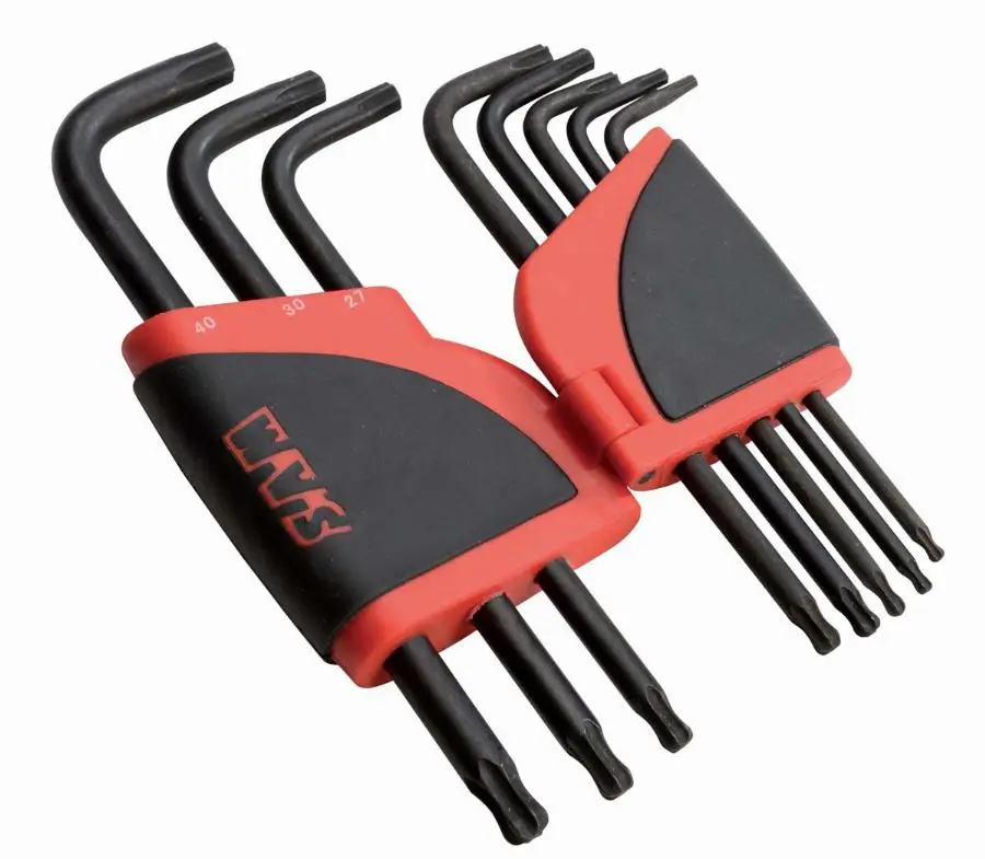 Râtelier de 8 clés males longues torx a tête sphérique SAM - 66R8AL