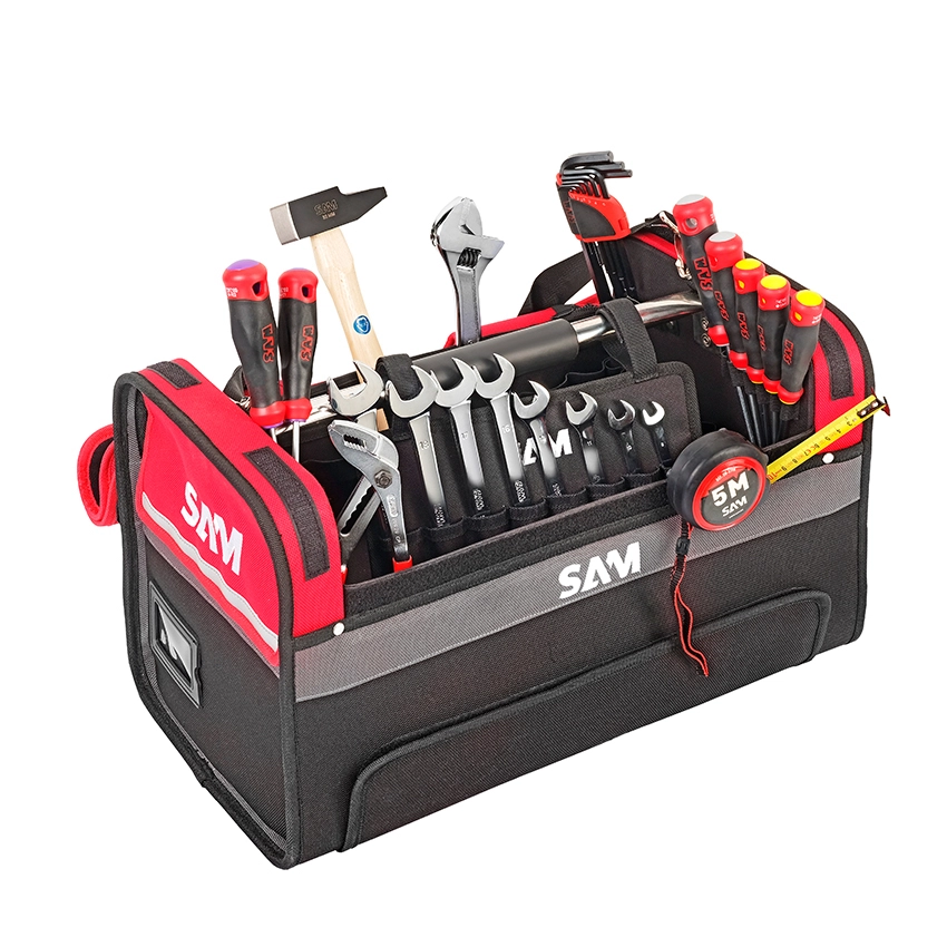 Caisse textile 30l avec 28 outils 1er équipement SAM - CP28BAG Caisse textile 30l avec 28 outils 1er équipement SAM - CP28BAG
