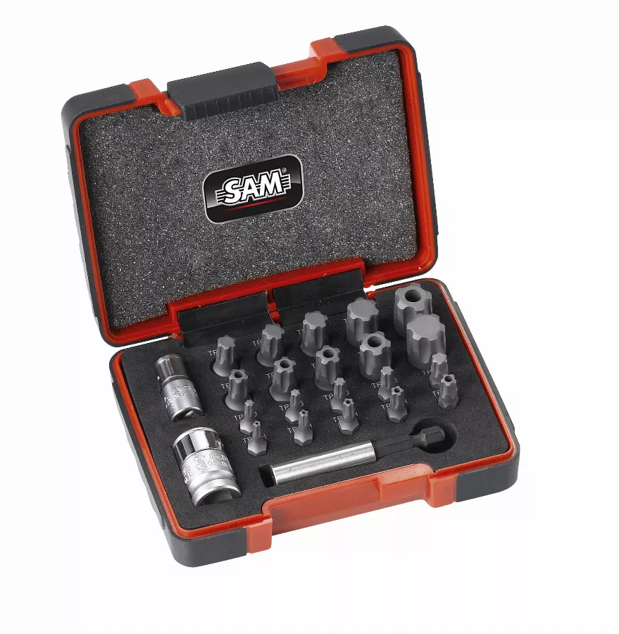 Coffret 23 embouts torx plus et adaptateurs SAM - EMB23CX Coffret 23 embouts torx plus et adaptateurs SAM - EMB23CX