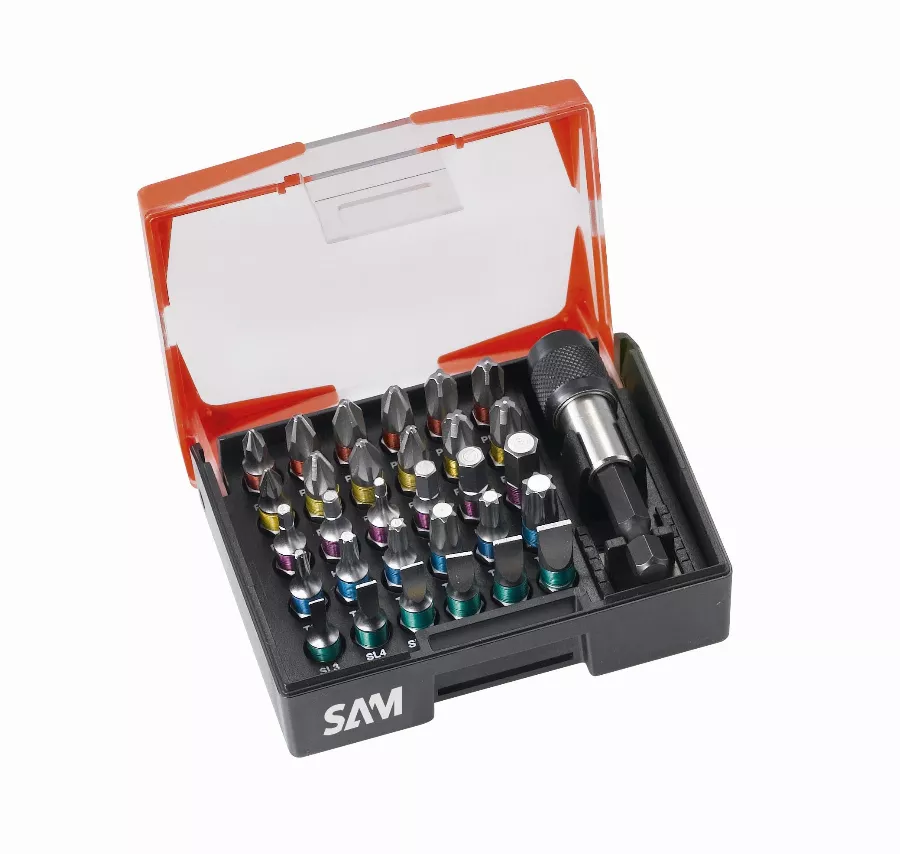 Coffret 31 embouts de vissage SAM - EMB31C Coffret 31 embouts de vissage SAM - EMB31C