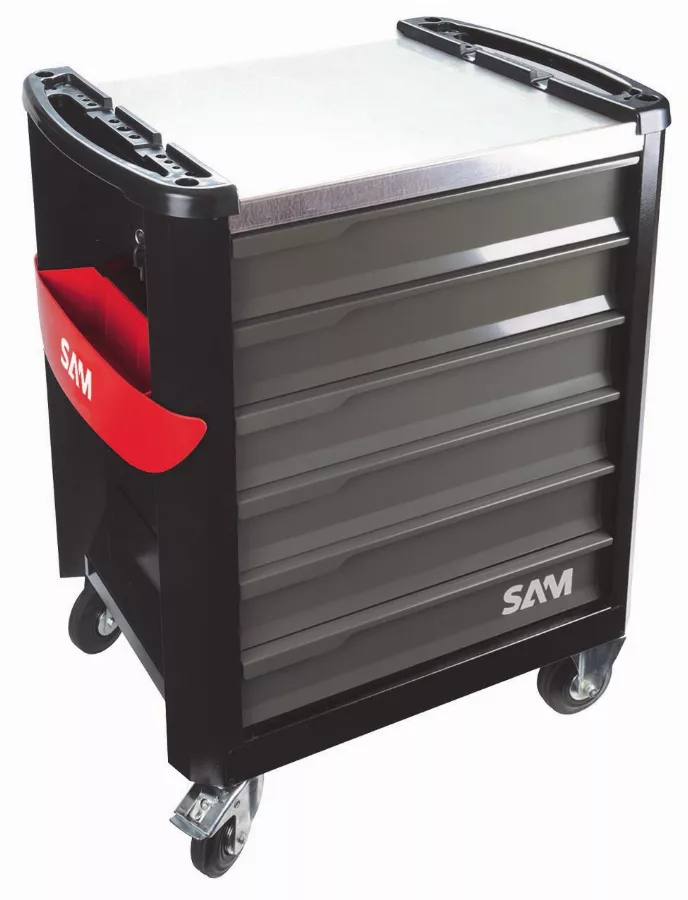 Servante 6 tiroirs grise SAM - SERVI630NG Servante 6 tiroirs grise SAM - SERVI630NG