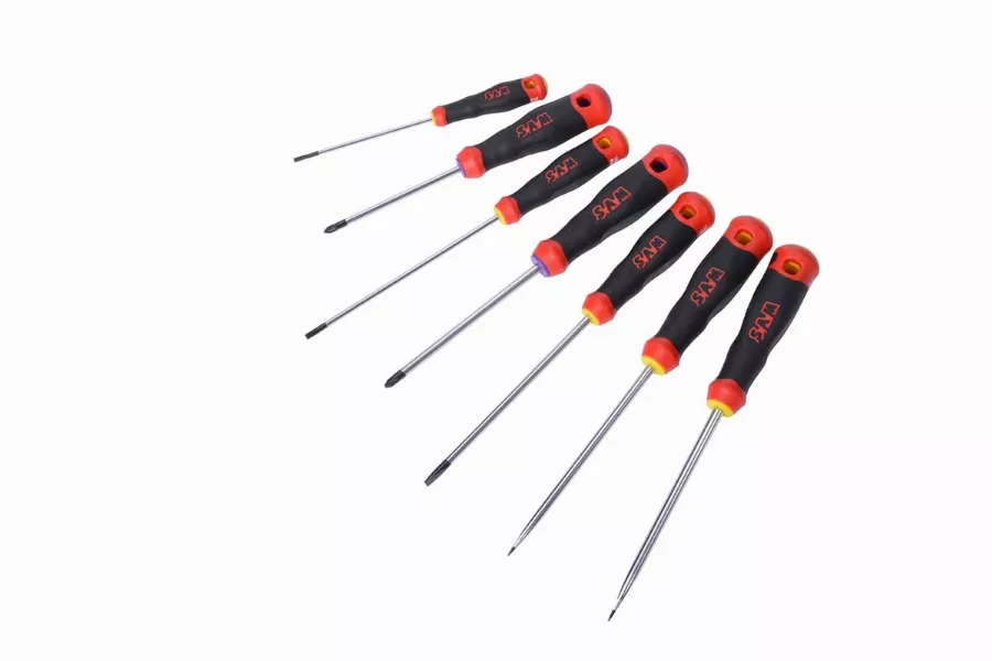 Tournevis s1 fente pozidriv jeu de 7 SAM - TPZJ7 Tournevis s1 fente pozidriv jeu de 7 SAM - TPZJ7