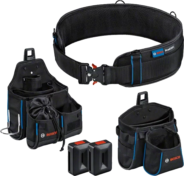 Sac à outil BOSCH Combi-kit :1 ceinture 108 + 2 sacoche GWT 2-4 + 2 Proclick holder - Taille L/XL - 1600A0265R