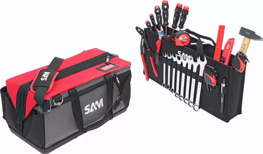 Sac textile 30 L + 100 Outils de maintenance SAM OUTILLAGE - CP-100-BAG6N Sac textile 30 L + 100 Outils de maintenance SAM OUTILLAGE - CP-100-BAG6N