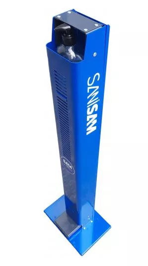 Borne individuelle de désinfection des mains sans contact SANISAM-FLOOR SAM - Noire - STHG-4B