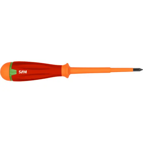 Tournevis pozidriv isolé 1000V spécial bornier - SAMOUTILLAGE - ZTC-1PZBR100