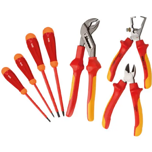 Jeu 3 pinces et 4 tournevis isolé 1000V - SAM OUTILLAGE - ZTC-PJ7