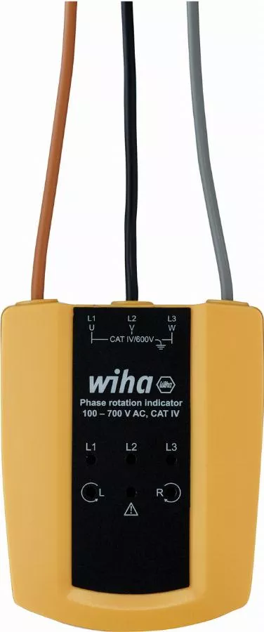 Testeur et indicateur de rotation de phase WIHA 100700 V AC Cat. IV - 45221