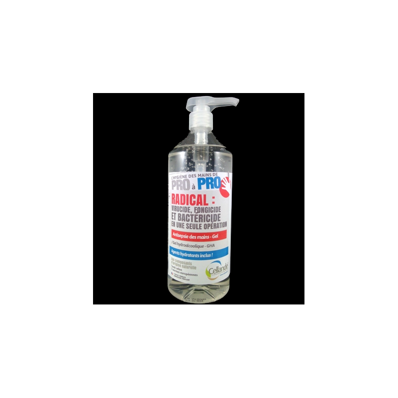 Gel hydroalcoolique Aloès/Glycérine 1L CELLANDE - 517