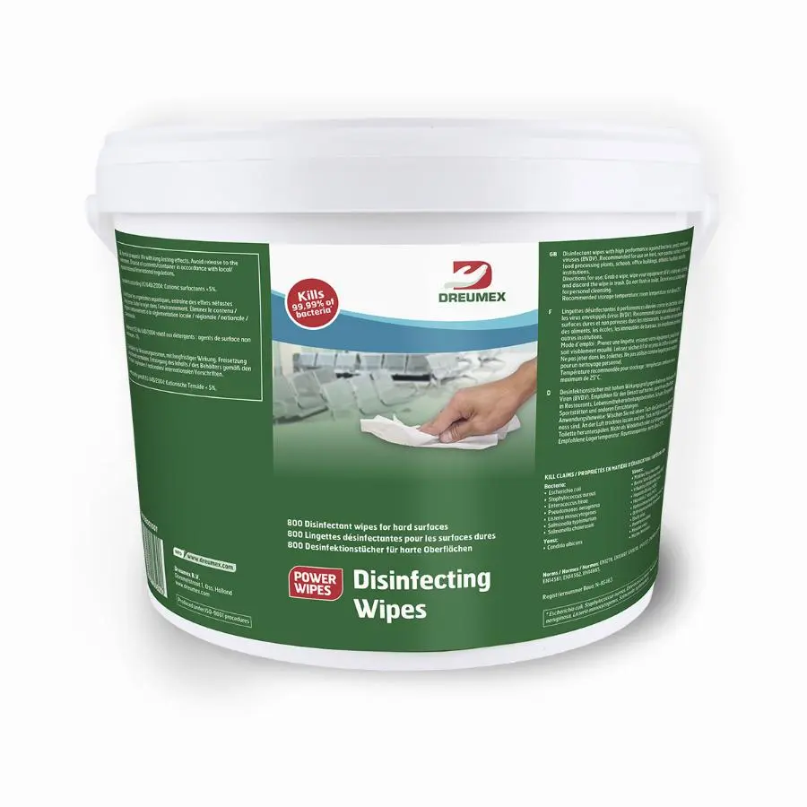 Lingettes désinfectantes DREUMEX - seau de 800 - 66708001001