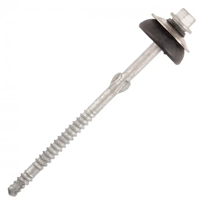 Vis fibres-ciment sommet onde support bois SCELL-IT - Ø6.5x130 mm TH8 - Acier galva - Sachet de 100 - FTW-65130GC