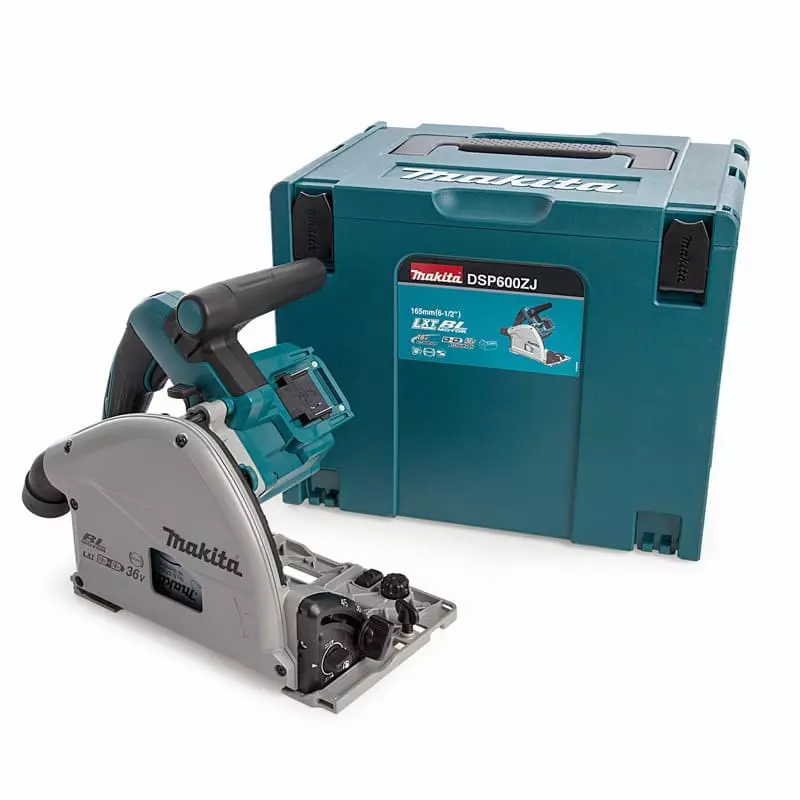 Scie plongeante 18 V Li-ion Ø165 mm - MAKITA - Sans batterie, ni chargeur - MacKPac - DSP600ZJ Scie plongeante 18 V Li-ion Ø165 mm - MAKITA - Sans batterie, ni chargeur - MacKPac - DSP600ZJ