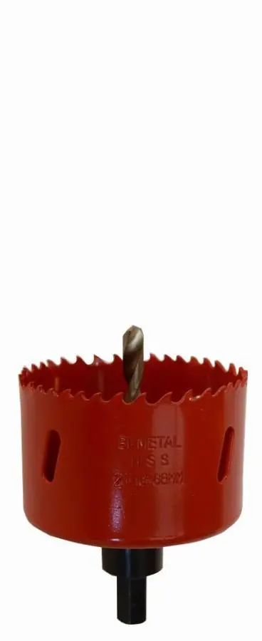 Trépan complet Ø 68 mm HSS carbone RISS - avec arbre et foret pilote - 3125P006800