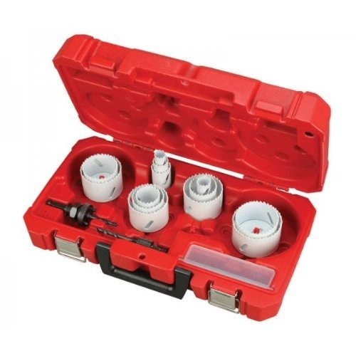 Coffret de 17 Scie cloche 4/6 MILWAUKEE - Ø 20/22/25/32/40/44/51/57/64/65/67/68/76 mm - 49224102 