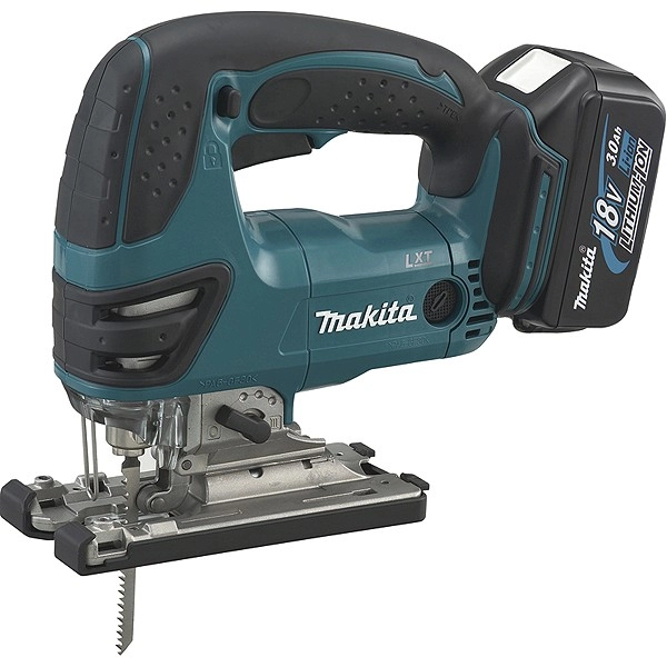 Scie sauteuse MAKITA 18 V Li-Ion + 2 batteries 3.0 Ah, chargeur, coffret et accessoires - DJV180RFJ Scie sauteuse MAKITA 18 V Li-Ion + 2 batteries 3.0 Ah, chargeur, coffret et accessoires - DJV180RFJ