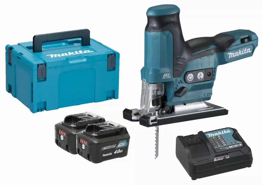 Scie sauteuse 10.8V LXT - MAKITA -  2 batteries 110.8V 4.0Ah + 1 chargeur rapide + MakPac - JV102DMJ