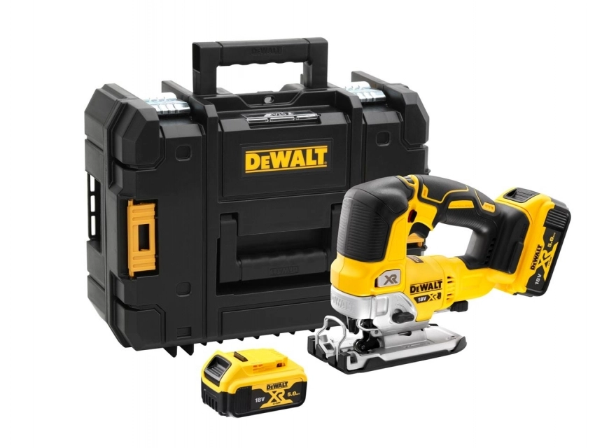 Scie sauteuse DEWALT 18V XR 5Ah + 2 batteries + chargeur - DCS334P2