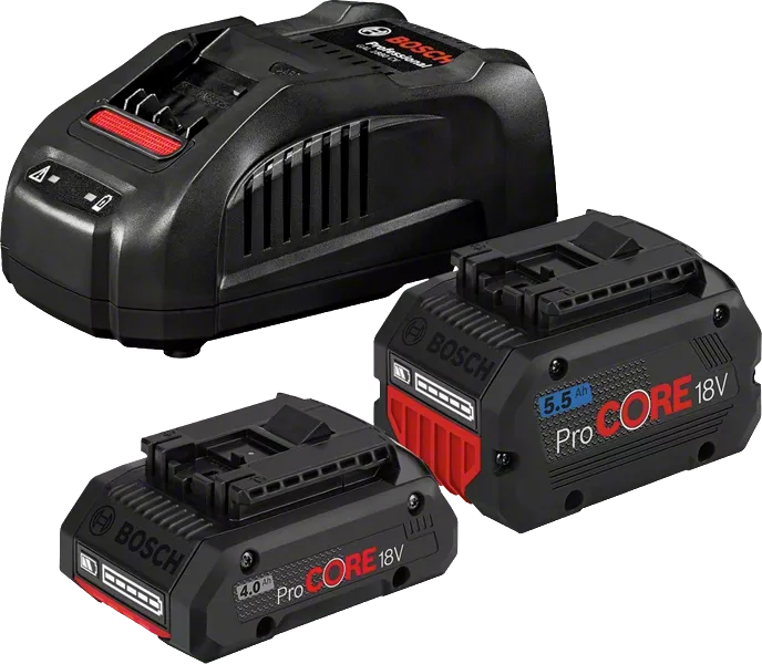 Pack batterie BOSCH 1 batterie ProCore 18V 4.0 Ah + 1 batterie ProCore 5.5 Ah + chargeur GAL 1880 CV - 1600A0214A Pack batterie BOSCH 1 batterie ProCore 18V 4.0 Ah + 1 batterie ProCore 5.5 Ah + chargeur GAL 1880 CV - 1600A0214A