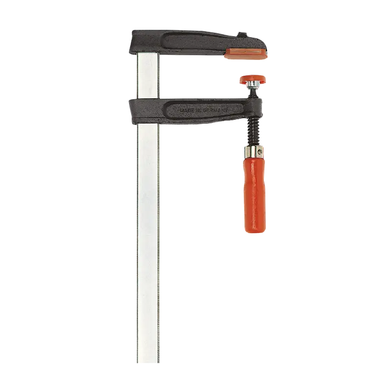 Presse à vis fonte et acier TGR - BESSEY - poignée bois - serrage 300 mm - saillie 80 mm - Rail 25X6 mm - TGR30B8