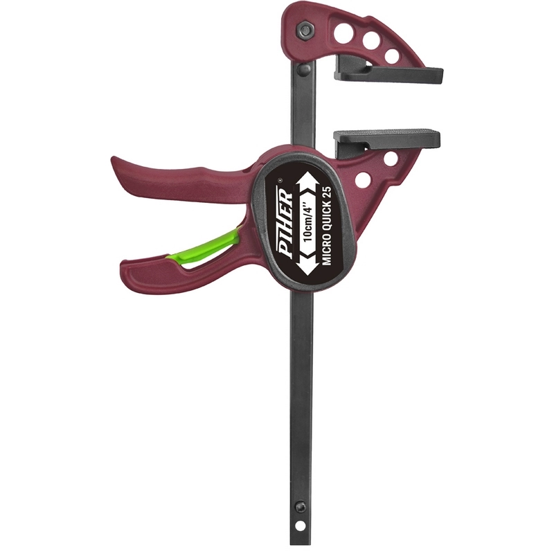 Paire de serre-joint Micro Quick PIHER - serrage max 10 cm - 52015