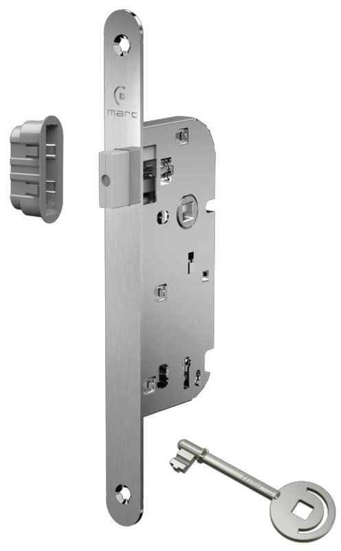 Serrure magnétique 519 MARQUES - Bec de cane à condamnation Axe 40 Carré 7 avec gache - 1519240001 Serrure magnétique 519 MARQUES - Bec de cane à condamnation Axe 40 Carré 7 avec gache - 1519240001