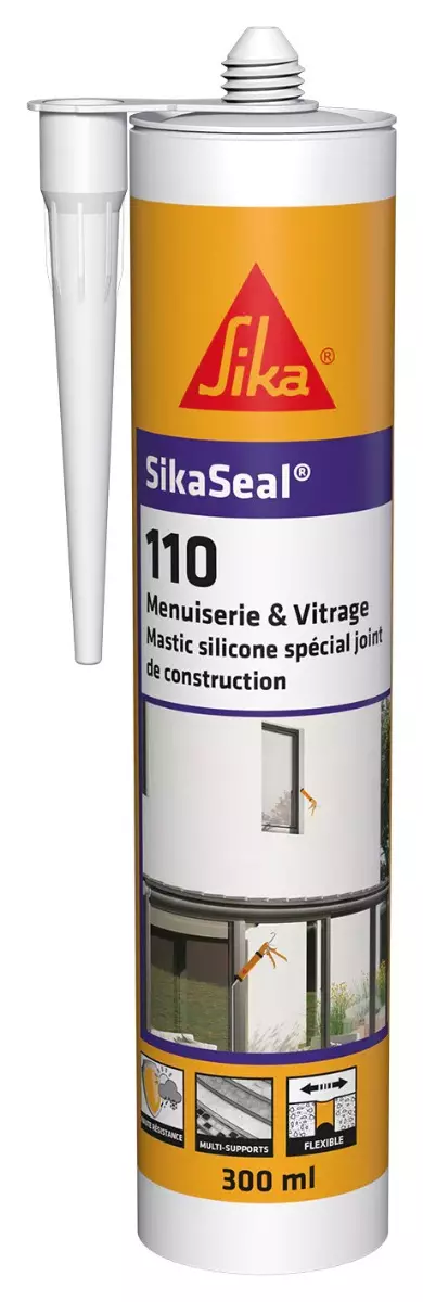 Sikaseal 110 Menuiserie & Vitrage - Cartouche de 300 ml - SIKA - 7391XX Sikaseal 110 Menuiserie & Vitrage - Cartouche de 300 ml - SIKA - 7391XX